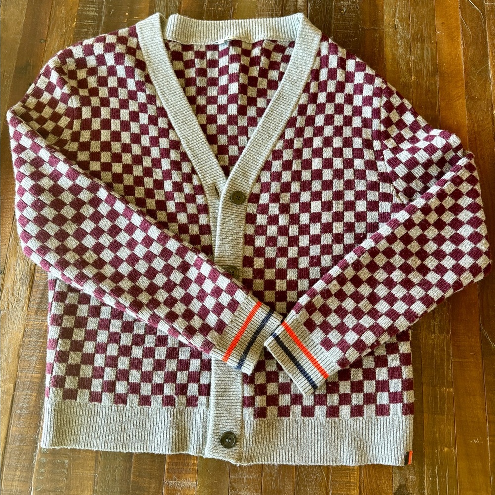 KULE x Anthropologie The Knite Cardigan Heather Grey Wine small